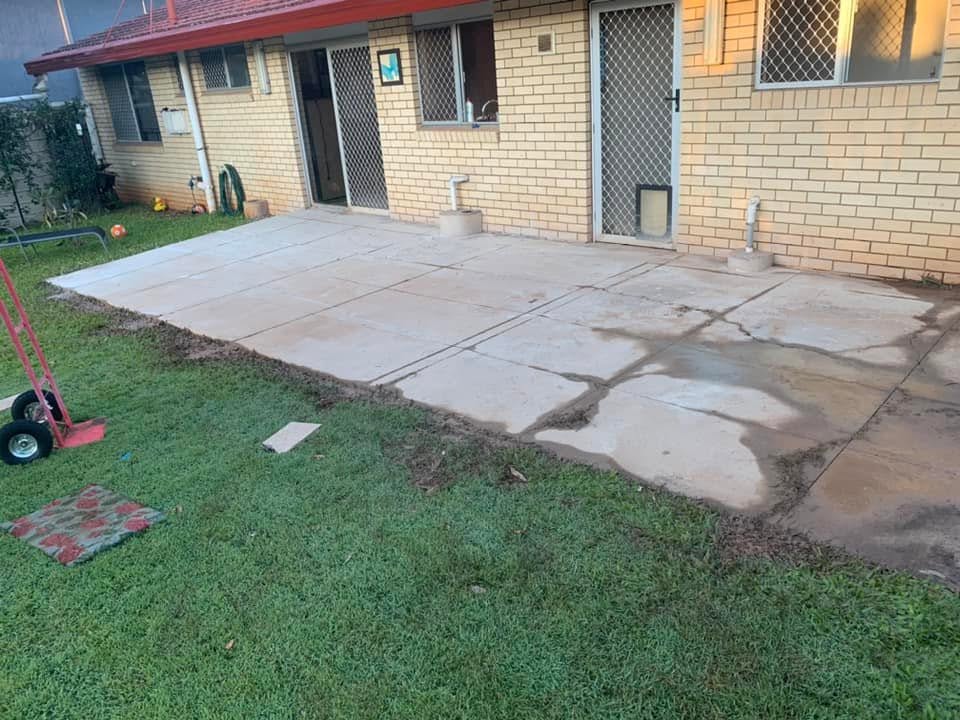 Before: patio replacement in Emerald